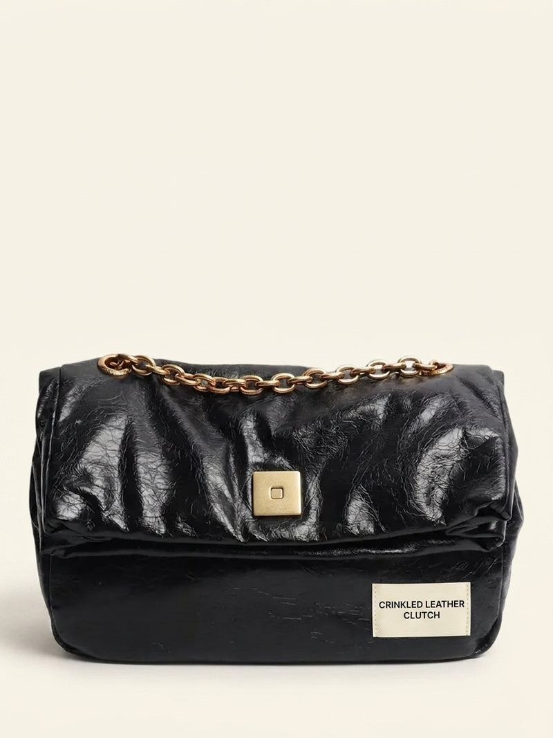 Balenciaga Monaco chain-strap shoulder bag black leather - British product