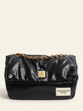 Balenciaga Monaco chain-strap shoulder bag black leather - British product