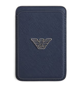 Harrods Emporio Armani Saffiano Leather Phone Card Holder- Buy online at McGrocer