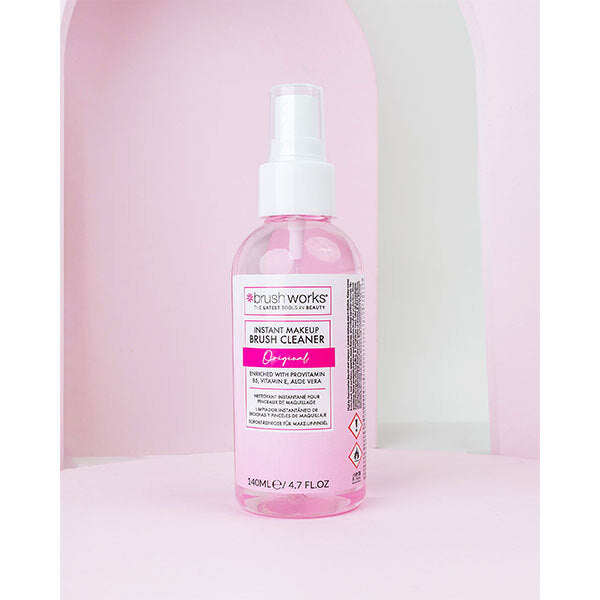 Brushworks Instant Makeup Brush Cleaner 140ml spray, imported from the UK