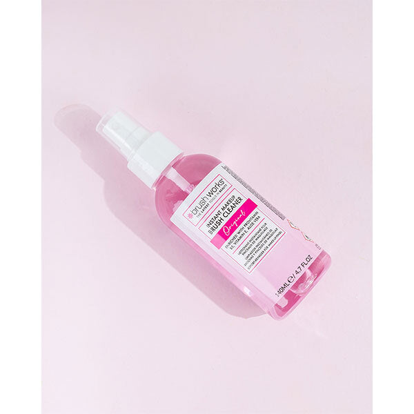 Brushworks Instant Makeup Brush Cleaner 140ml spray, imported from the UK