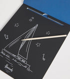 Harrods scratch art pad with scratch stick, UK version
