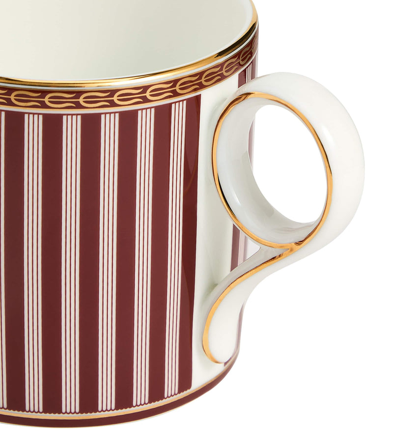 Wedgwood Red Splendour bone china mug 330ml (British brand)