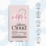 Silver Cloud heatless curler pink satin set (British brand)