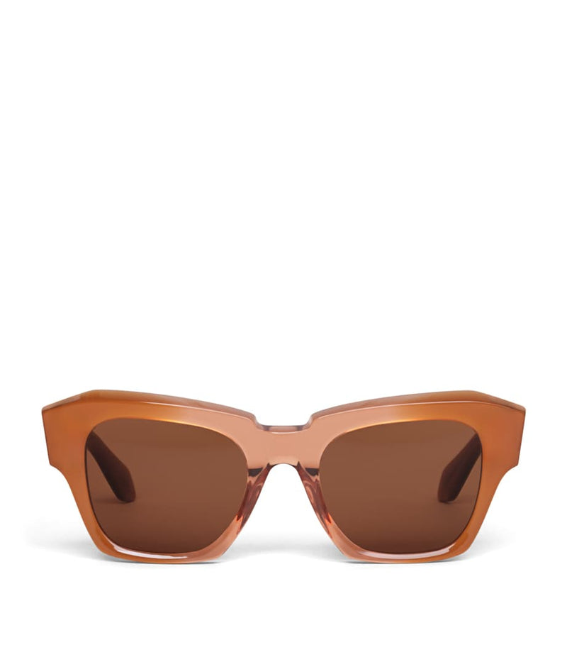 Alaïa melted square acetate sunglasses - British product