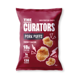 Holland & Barrett The Curators 18g High Protein Smoky Bacon Pork Puffs 25g- Buy online at McGrocer