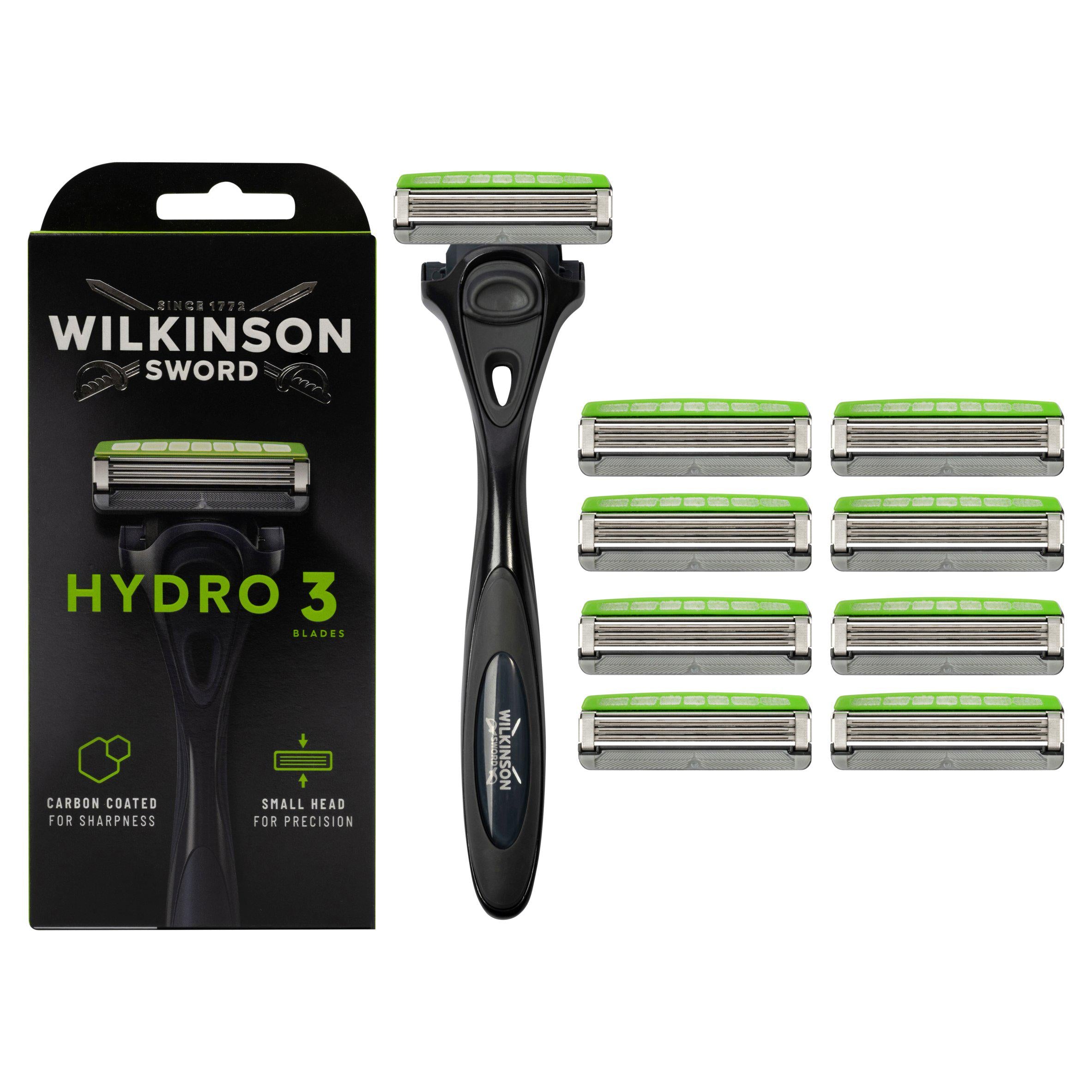 Wilkinson Sword Hydro 3 Skin Protection Men's Razor with 9 Blades men's razors & blades Sainsburys