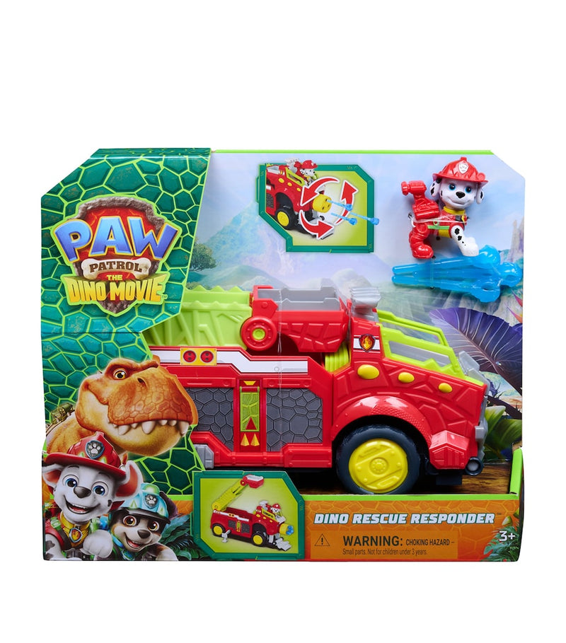 PAW Patrol Dino Rescue Responder toy with Marshall figure, imported from the UK