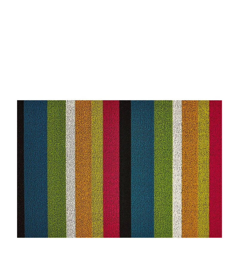 Chilewich Bold Stripe Shag Utility Mat 61cm x 91cm - British product