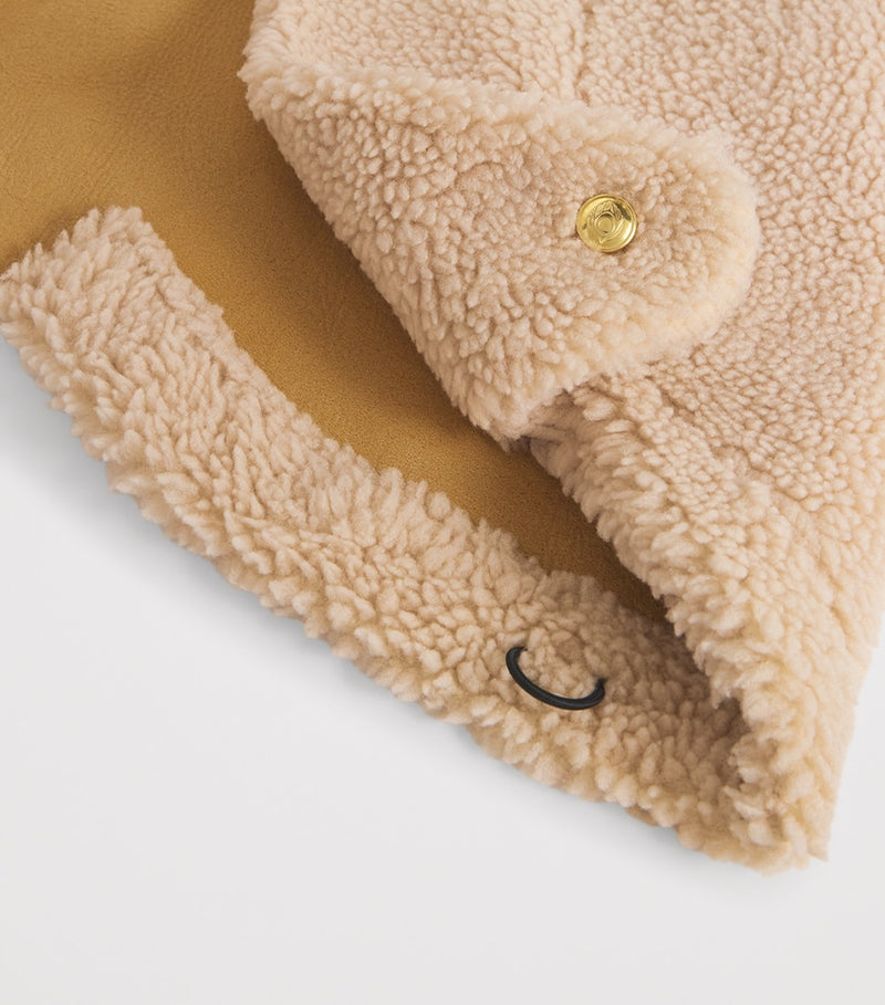 Artipoppe shearling winter baby carrier insert, British product