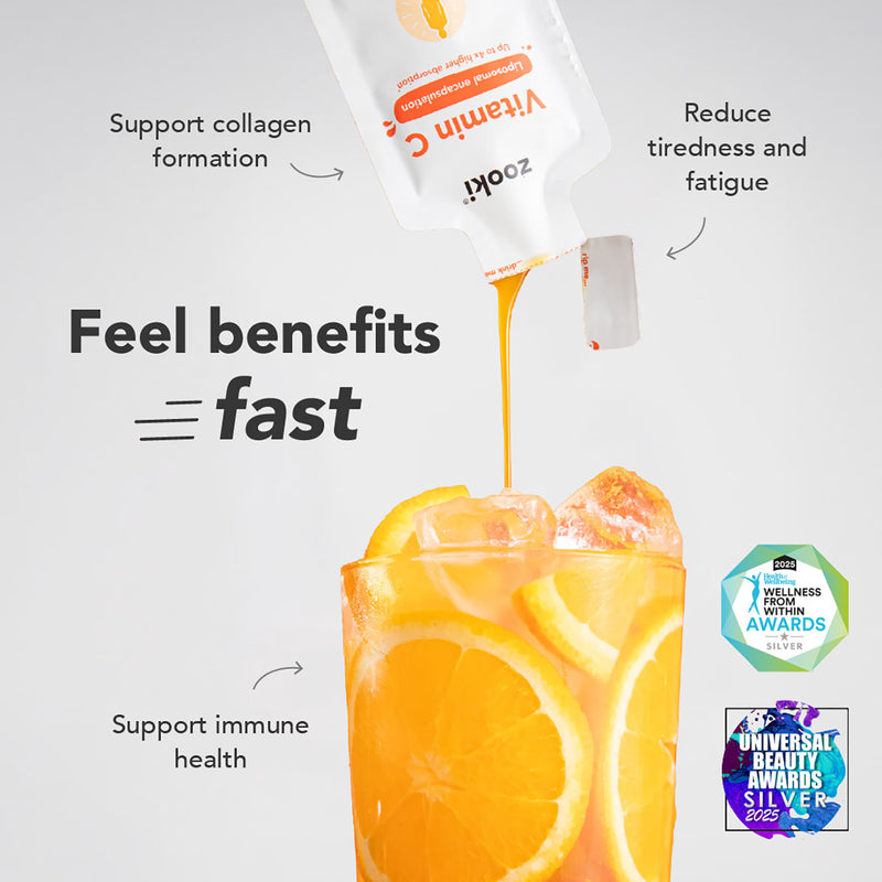 Zooki vitamin C liposomal 1000mg citrus orange 90 sachets - British product