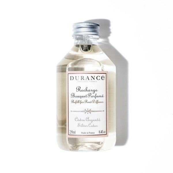Durance Reed Diffuser Refill Silver Cedar 250ml - British product