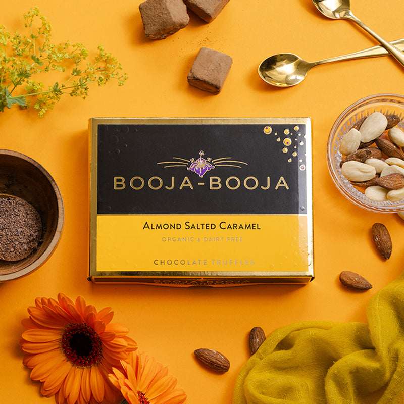 Booja Booja Almond Salted Caramel Chocolate Truffles 92g - British product