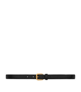 Harrods Saint Laurent Leather Rectangle Buckle Belt 2cm- Buy online at McGrocer