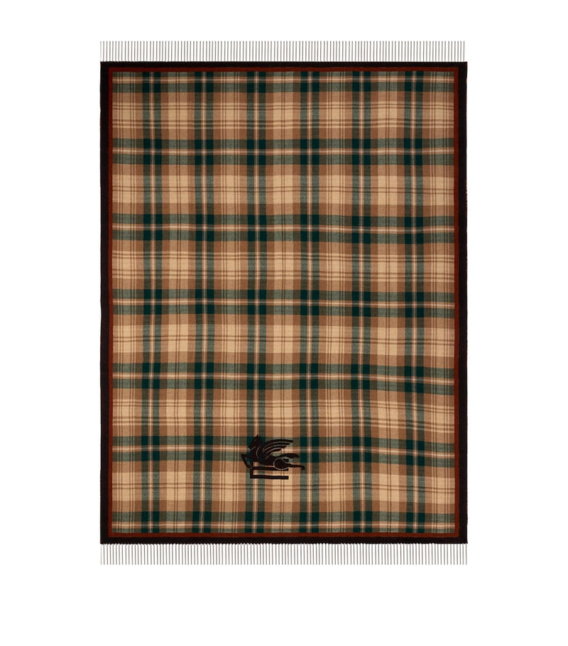 Etro wool Boyd throw 180cm x 140cm - British product