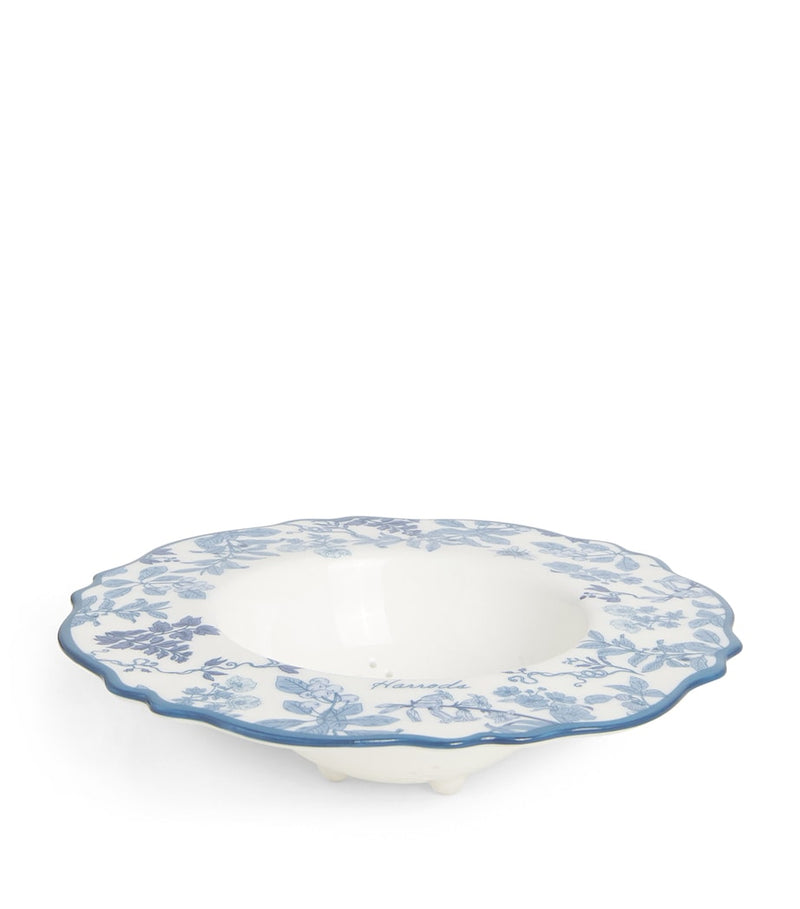Harrods bone china toile tea strainer - British product
