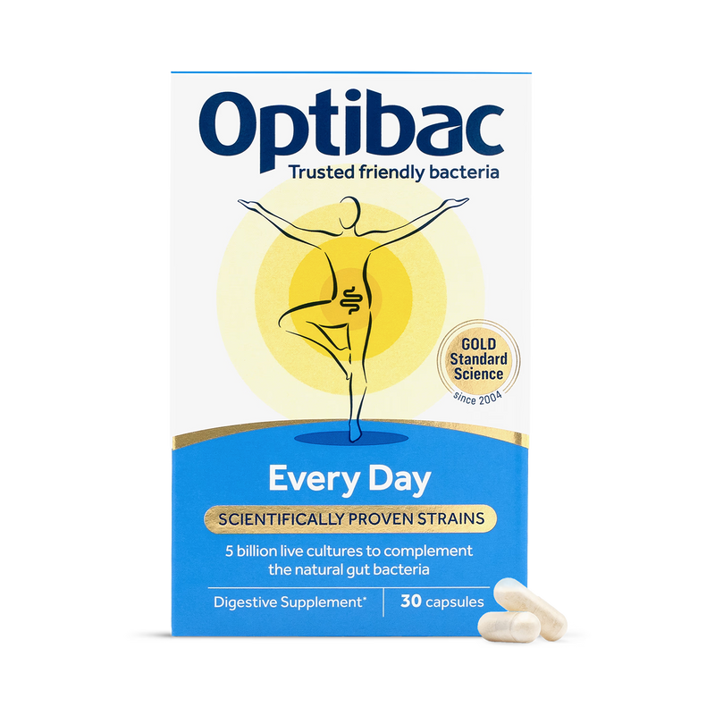 Optibac Every Day Probiotic Supplement 30 Capsules, imported from the UK