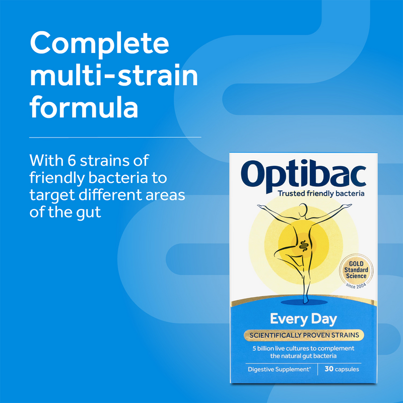 Optibac Every Day Probiotic Supplement 30 Capsules, imported from the UK