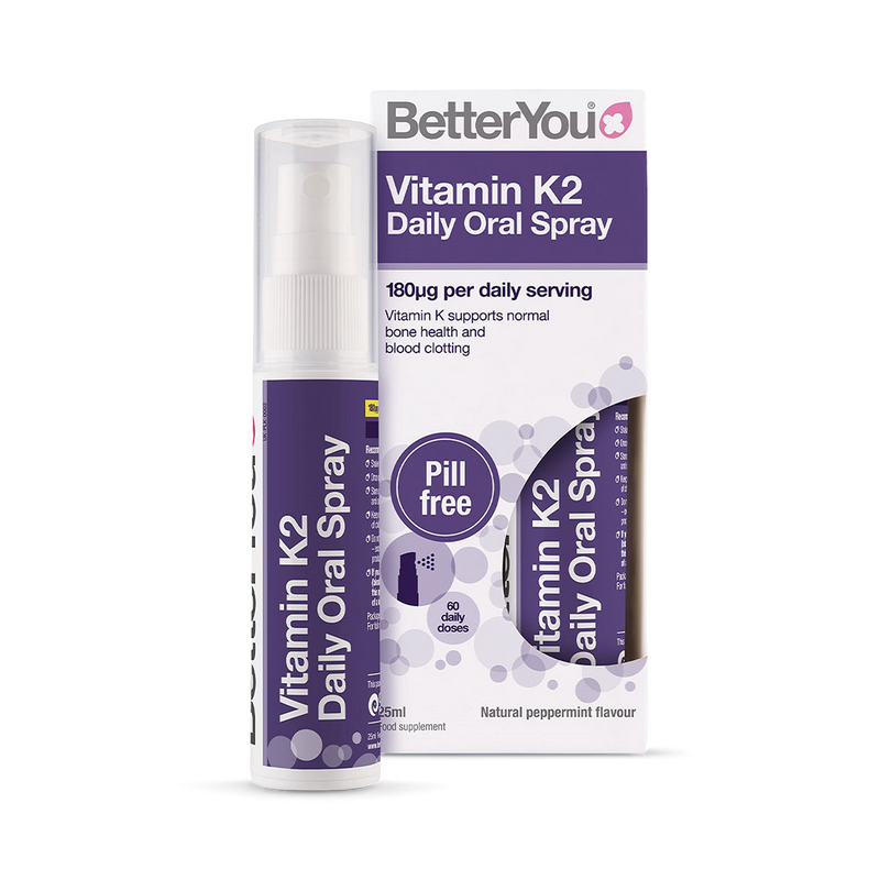 BetterYou Vitamin K2 Oral Spray 25ml - British product