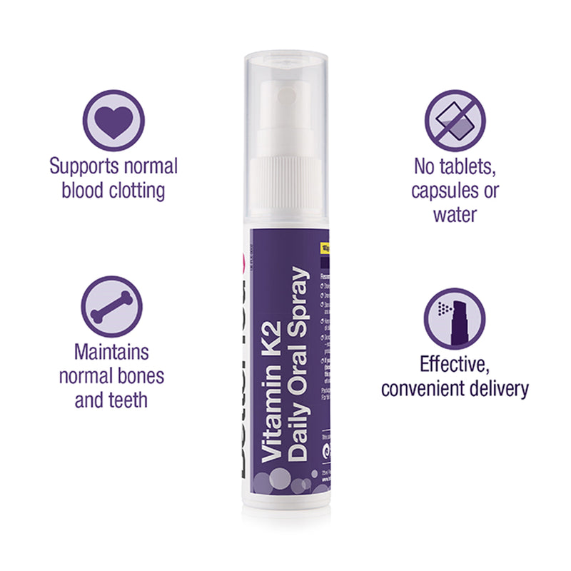 BetterYou Vitamin K2 Oral Spray 25ml - British product