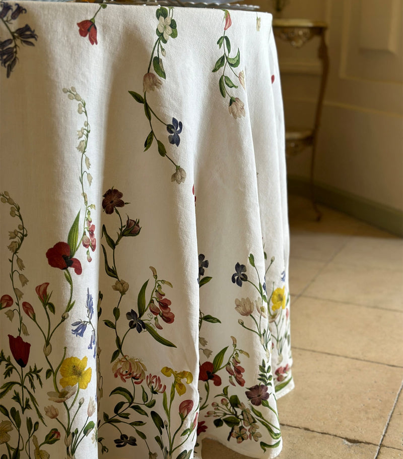 Summerill & Bishop botanical wildflower tablecloth 260cm - British product