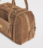 Sandro Paris suede Ezmeh shoulder bag, imported from the UK