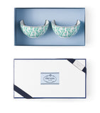 Prada porcelain rice bowls set of 2, 12cm width, imported from the UK