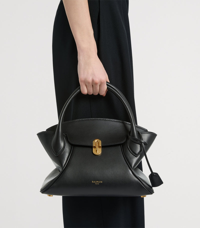 Balmain small Pulse Day top-handle bag in leather, imported from the UK
