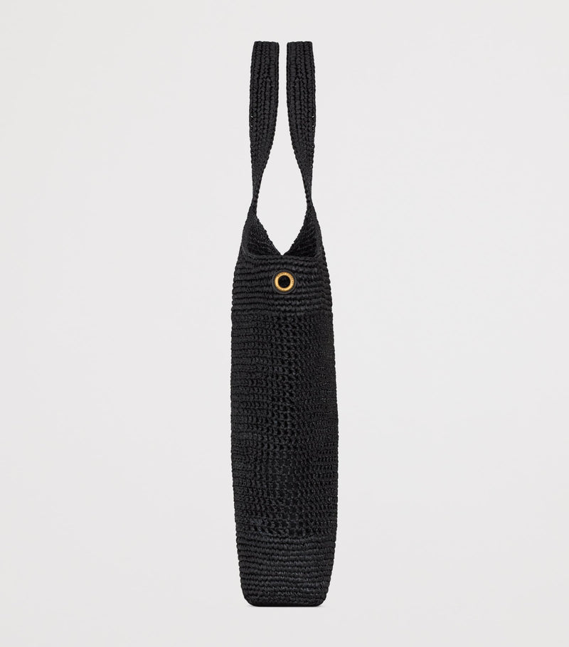 Saint Laurent Maxi Icare raffia tote bag (British brand)