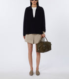 Max Mara large leather Boston bowler bag UK version
