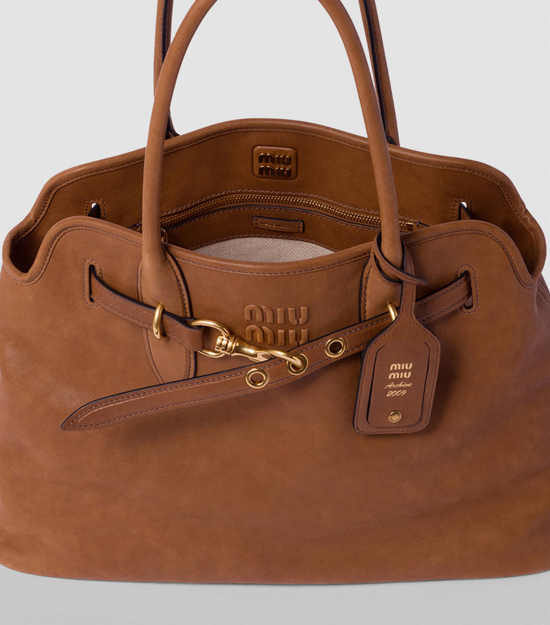 Miu Miu Aventure top-handle bag nappa leather, UK version