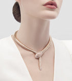 Bvlgari Serpenti rose gold diamond necklace - British product