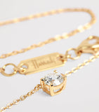 Harrods yellow gold diamond pendant necklace 0.50ct, imported from the UK