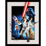 Star Wars montage framed print, imported from the UK