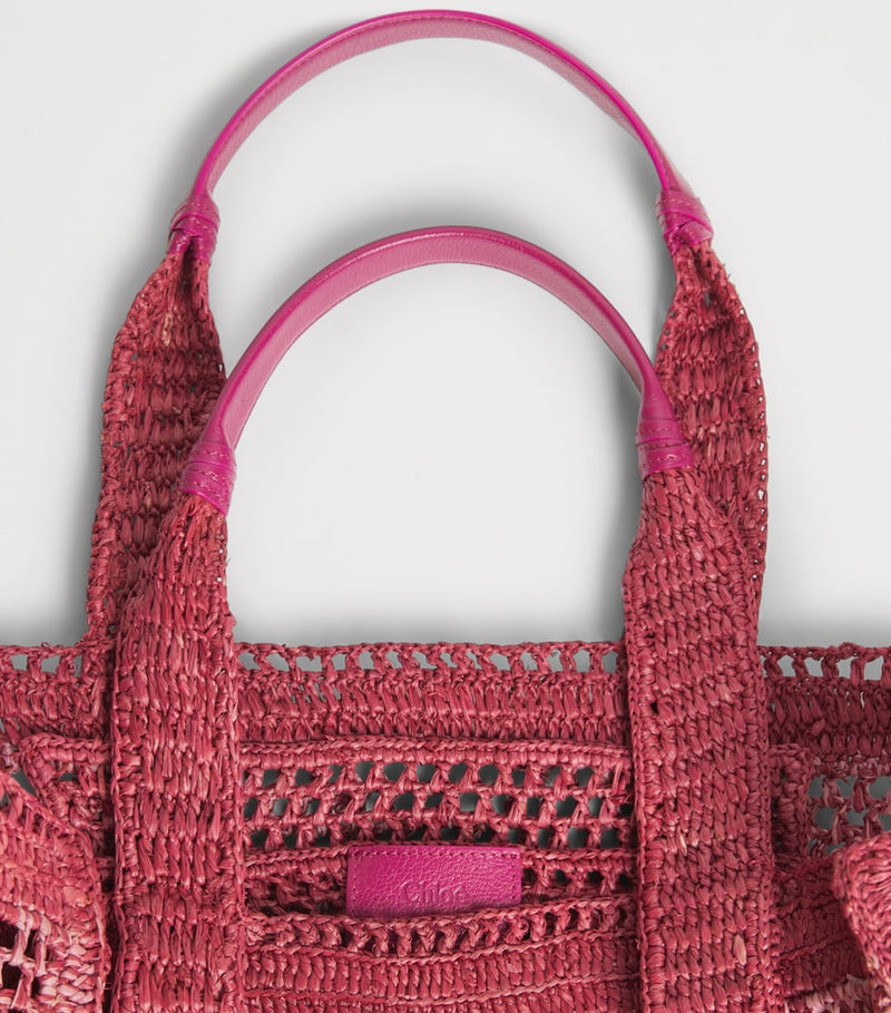 Chloé Raffia Summer Banana tote bag, imported from the UK