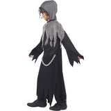 Smiffys Grim Reaper child costume with black cloak and hood, UK version