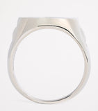 Bleue Burnham Oval Chloroplast Impression signet ring, imported from the UK