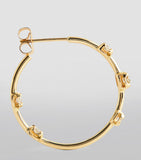 Jacquie Aiche yellow gold diamond Sophia hoop earrings, UK version