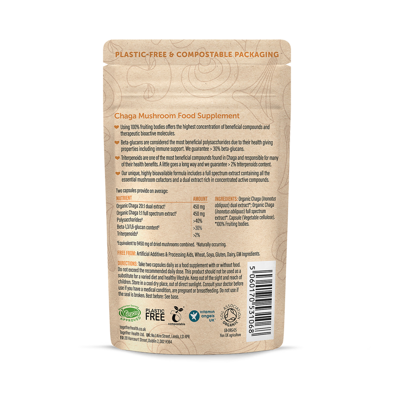 Together Health Organic Chaga 60 capsules, UK version