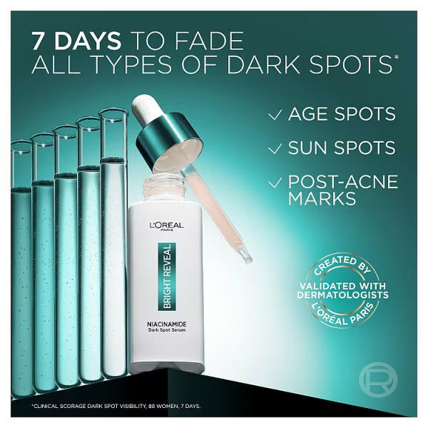 L'Oreal Bright Reveal serum 30ml, imported from the UK