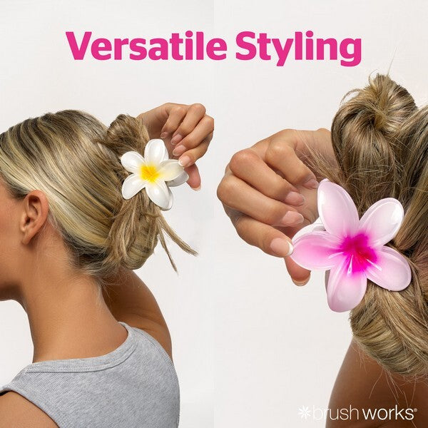 Brushworks tropical flower claw clips 3 pack, UK version