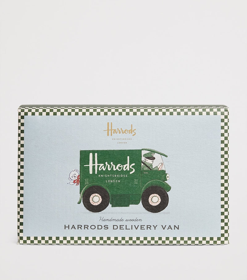 Harrods handmade wooden toy delivery van (British brand)