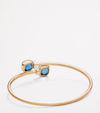 Pomellato Nudo bangle blue topaz diamond 18kt rose gold - British product