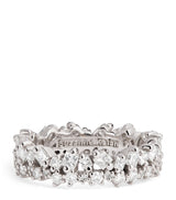 Harrods Suzanne Kalan White Gold and Diamond Princess Eternity Ring- Buy online at McGrocer