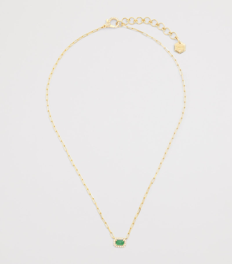 SHAY Mini Me necklace emerald diamond 0.5cm - British product
