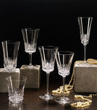 Villeroy & Boch set of two cut-crystal water goblets, 250ml capacity (British brand)