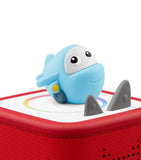 Tonies travel toy set with plane, car, and ship figures for toddlers (British brand)
