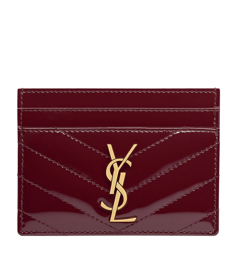 Saint Laurent Monogram Matelassé card holder in calfskin - British product