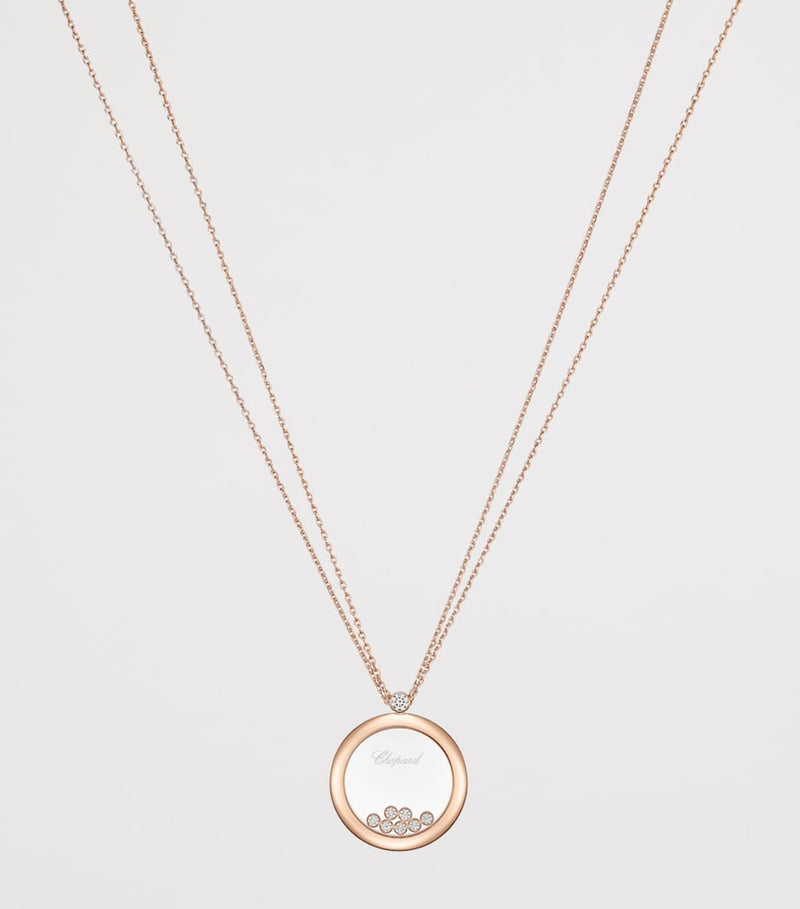 Chopard Happy Diamonds pendant 18k rose gold (British brand)