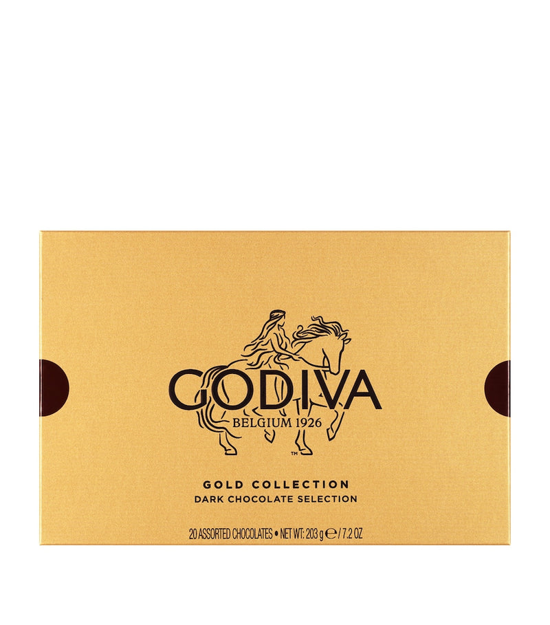 Godiva Gold Collection dark chocolate selection box 203g, UK version